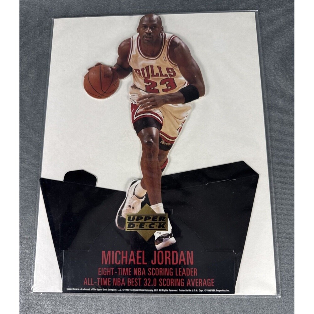 Michael Jordan Upper‎ Deck NBA Scoring Leader 1996 Cardboard 11" Standup NEW